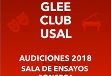 Audiciones del Glee Club Usal para el curso 2018-2019 glee club usal audiciones