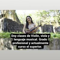 Profesora graduada de violin, viola y lenguaje musical