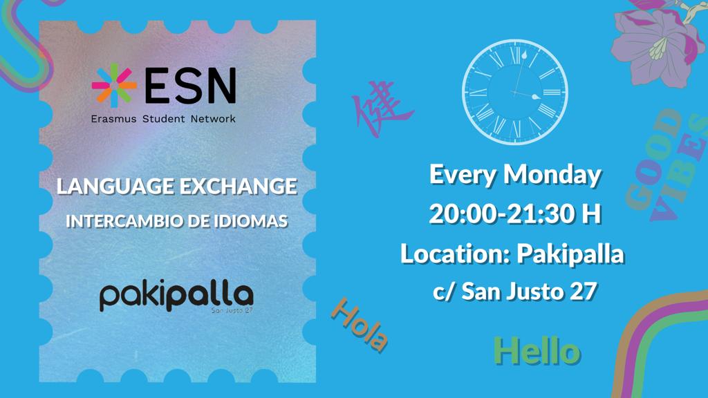 Intercambio de idiomas en pakipalla salamanca lunes ESN SALAMANCA