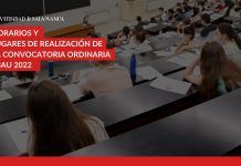 EBAU 2022: Horarios y lugares de realización de la convocatoria ordinaria