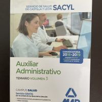 Temario oposición Auxiliar Administrativo SACYL