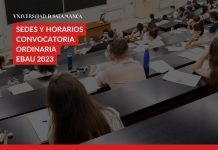 EBAU 2023: Horarios y lugares de realización de la convocatoria ordinaria Ebau 2023 salamanca zamora ávila