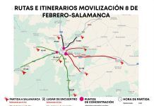 Rutas y cortes de las protestas agrarias en Salamanca para el día 8 Cortes protestas agrarias salamanca