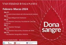 Campaña de donación de sangre en la USAL Febrero y Marzo 2024 Donación sangre febrero marzo 2024