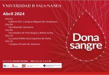 Campaña de Donación de Sangre Universidad de Salamanca Abril 2024 donación sangre Salamanca abril 2024