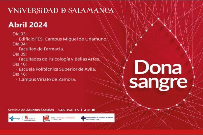 donación sangre Salamanca abril 2024