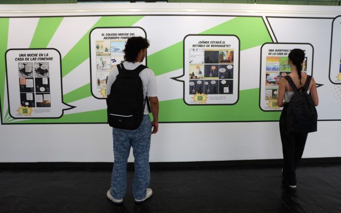 Geografía e Historia acoge una exposición de cómics de estudiantes elaborados con inteligencia artificial