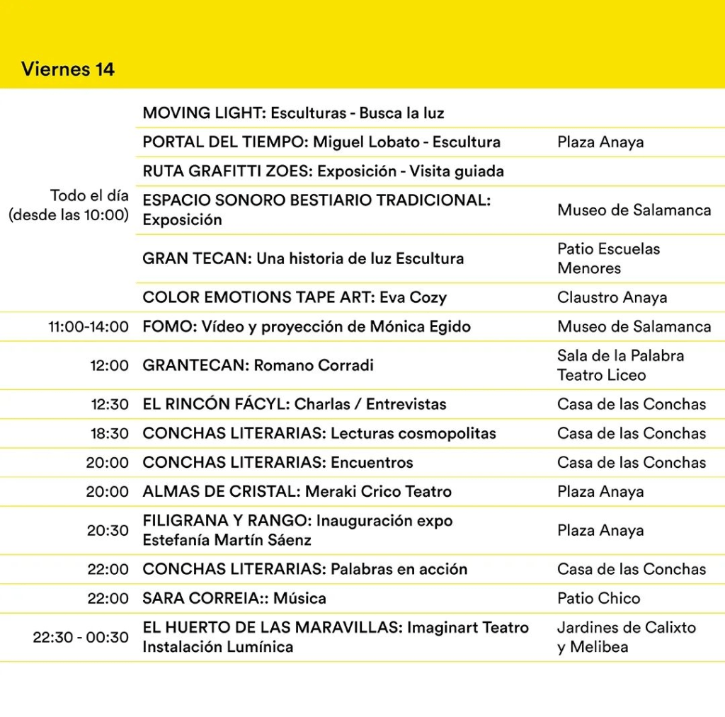 FÀCYL SALAMANCA 2024 PROGRAMA