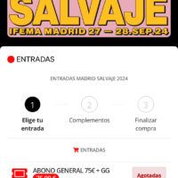 4 entradas VIP MADRID SALVAJE