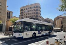 Transporte gratuito metropolitano e interurbano entre las ciudades de Burgos, León, Salamanca, Segovia y Valladolid bus urbano Salamanca