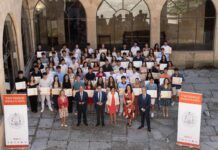 Los 100 mejores alumnos de la PAU reciben sus premios en la Universidad de Salamanca