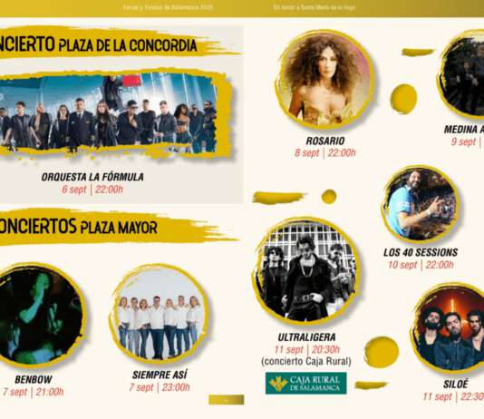 Conciertos Gratuitos de las Ferias y Fiestas de Salamanca 2025 Conciertos gratuitos de las fiestas Salamanca 2025
