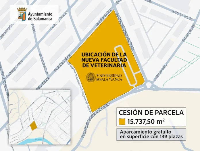 Ubicación Facultad Veterinaria Parcela Huerta Otea Ayuntamiento Salamanca