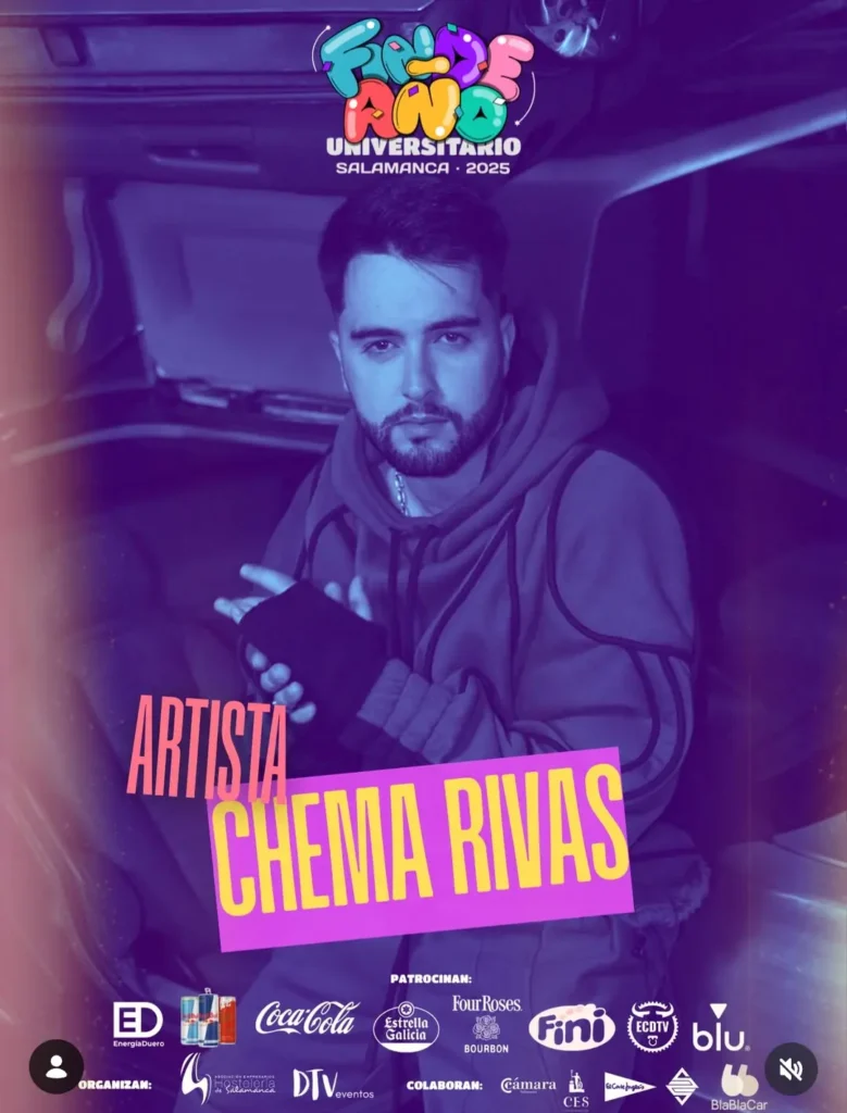 Chema Rivas Nochevieja Universitaria Salamanca 2025 Fin de Año Universitario