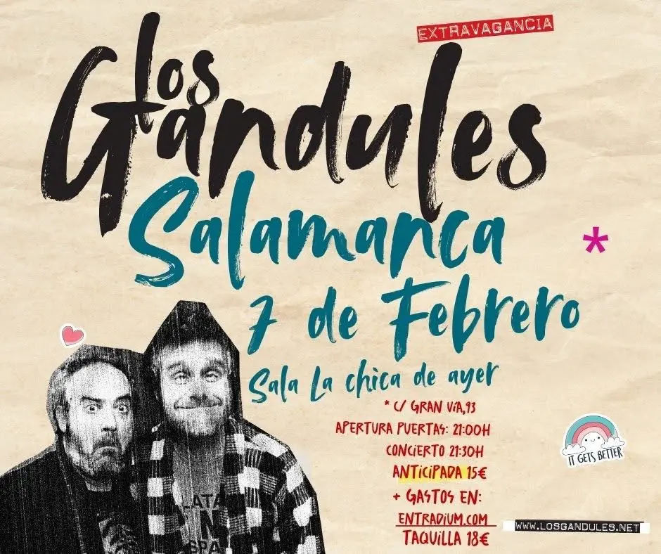 Los Gandules 7 febrero 2026 La Chica de Ayer Salamanca