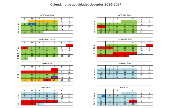 calendario universidad Salamanca curso 2026 2027 a Calendario universidad salamanca 2026 2027
