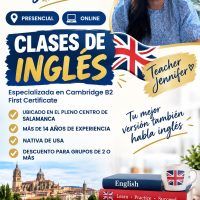 Clases de inglés en Salamanca y online | Profesora nativa USA